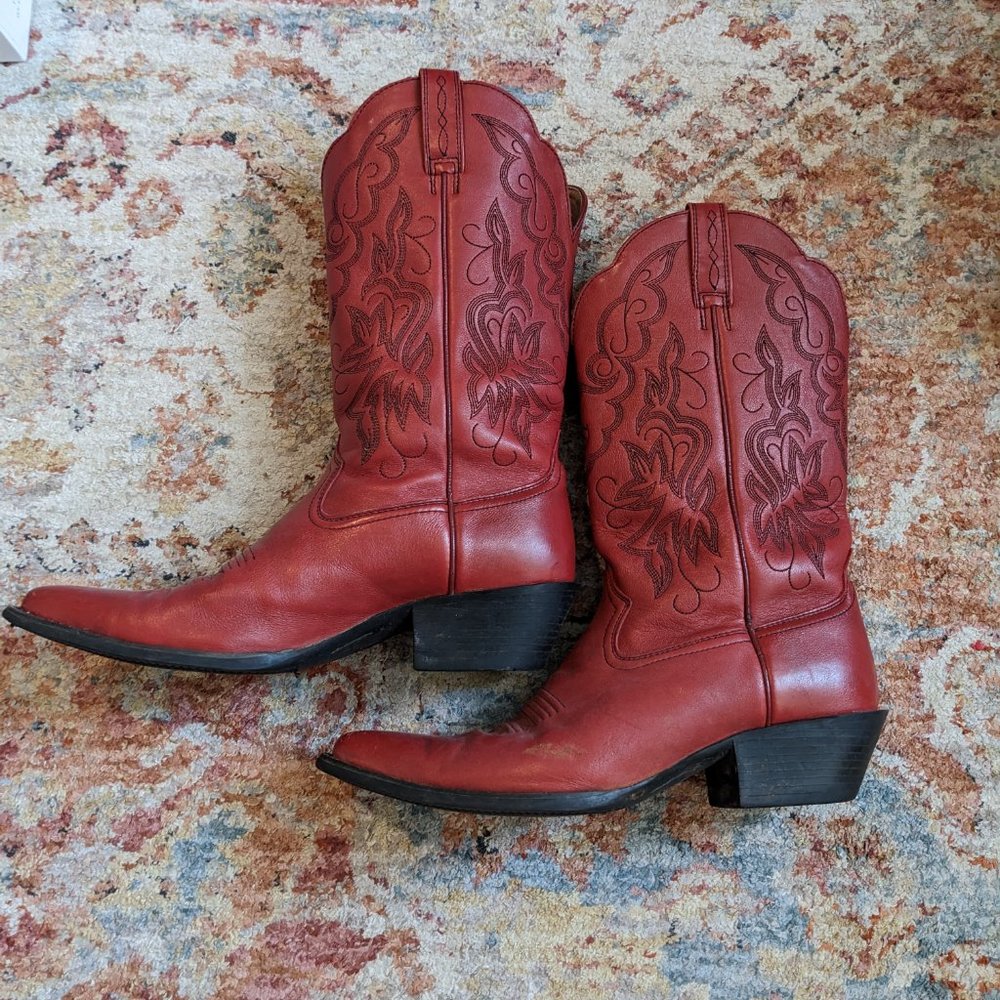 Red Ariat Cowboy Boots